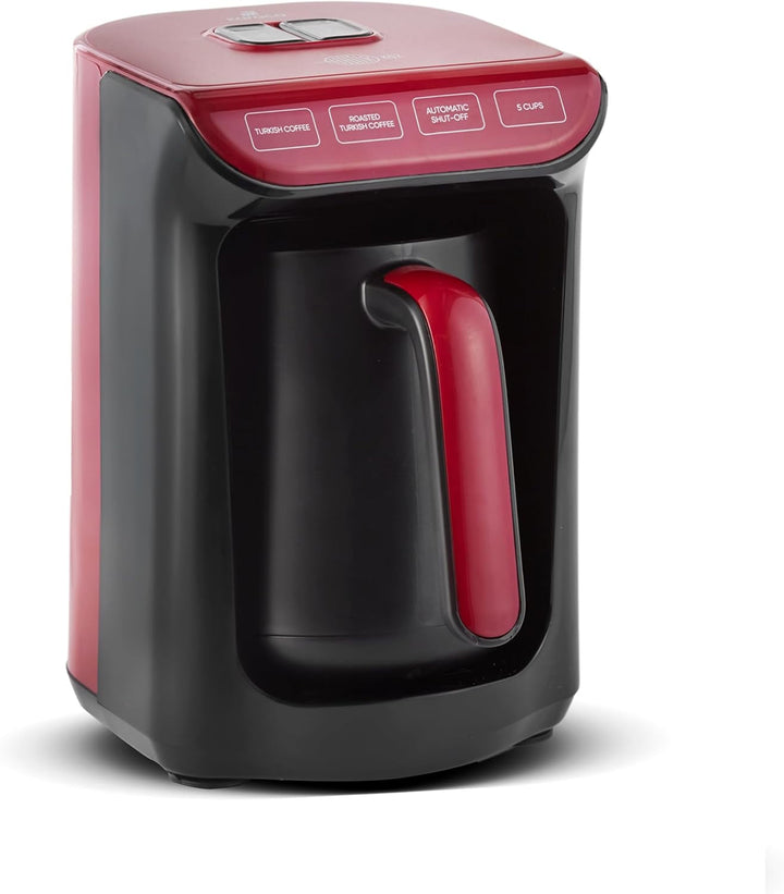 KARACA HatÄ±r Roast filtru de cafea turcească Cream Capacitate de 5 cești Multă spumă, 535W, Sistem de alarmă vocală,; Sistem de avertizare luminoasă, Lingură de măsurare, Curățare ușoară