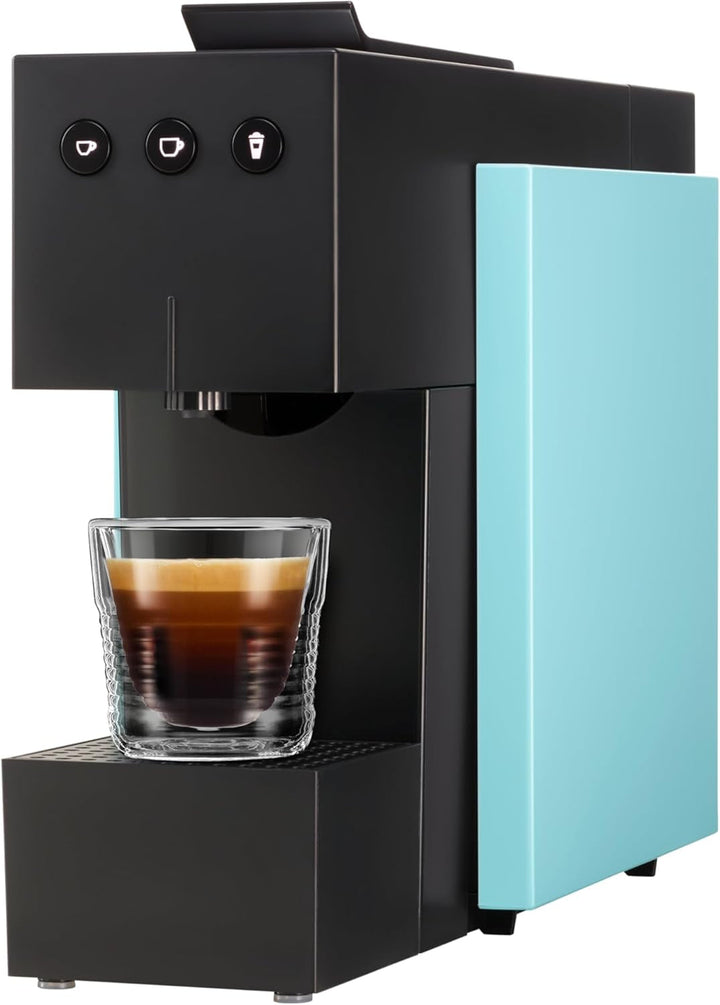Aparat de capsule K-Fee SQUARE pentru cafea, ceai și cacao | Aparat de cafea compact | Încălzire rapidă | Rezervor de apă de 0,8 litri | 19 bar | Piano Black