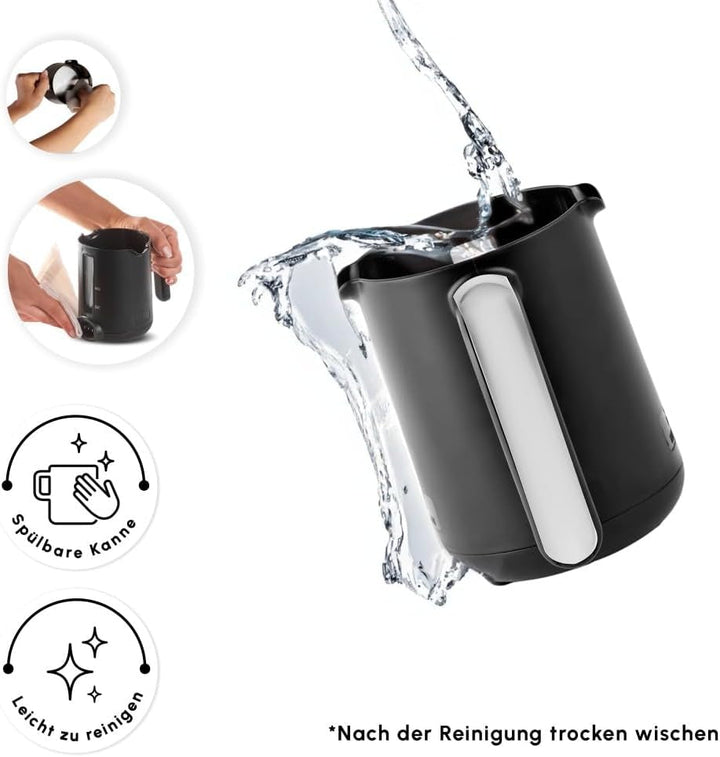 Cafetieră turcească Karaca HatÄ±r Köz, capacitate 300 ml, prepară 5 cești de cafea turcească, oprire automată și control al temperaturii, aromă autentică de cărbune, 535 W, alb