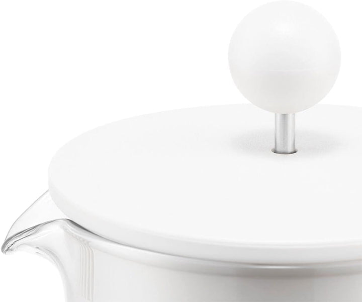 Cafetieră Bodum BRAZIL (sistem de presare franțuzească, filtru permanent din oțel inoxidabil, 1,0 litri) de culoare crem, crem