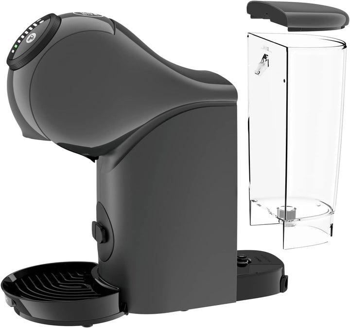 NESCAFÉ Dolce Gusto Genio S de la KRUPS, aparat de cafea cu capsule, 15 bar, ultracompact, presiune înaltă, peste 30 de creații de cafea, dimensiune selectabilă a băuturii, oprire automată, antracit, KP243B