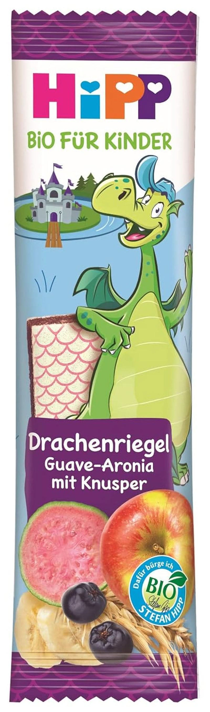 Hipp Kindernahrung Kinder Bio Knabberprodukte Drachenriegel, 18Er Pack (18 X 30 G)