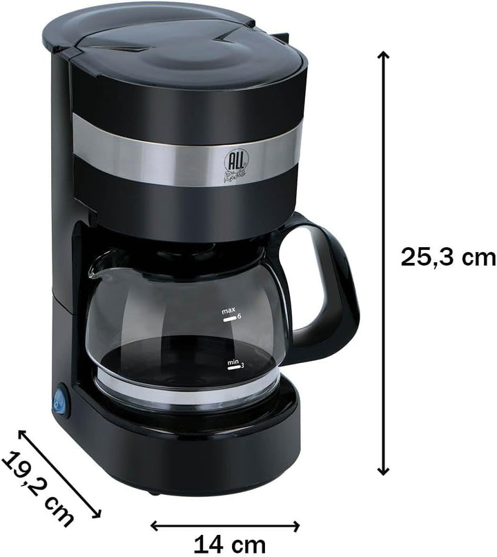 Espressor pentru camion 24V - Espressor pentru camioane 24 volți - Espressor cu filtru - Espressor cu filtru și funcție de încălzire - Espressor cu ulcior de sticlă - Negru