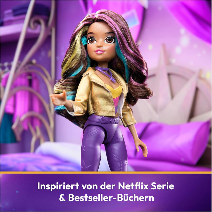 Unicorn Academy Deluxe Masked Ball Sophia - păpușă de 24 cm din popularul serial Netflix cu 2 ținute, dress-up clasic și joc de rol, vârsta 4+