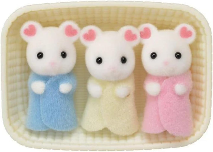 Sylvanian Families L5337 Tripleți de șoareci Marshmallow - Figuri pentru casa de păpuși