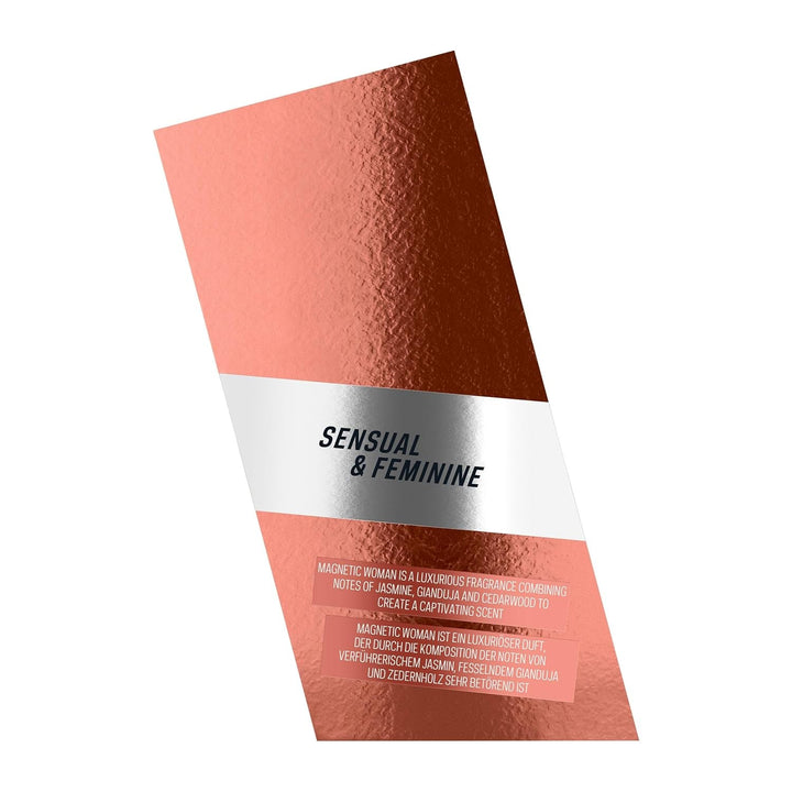 Bruno Banani Magnetic Woman Eau De Parfum, Parfum Captivant pentru Femei, Parfum Amber Gourmand cu Formulă Vegană, Extra Durată, 50 ml