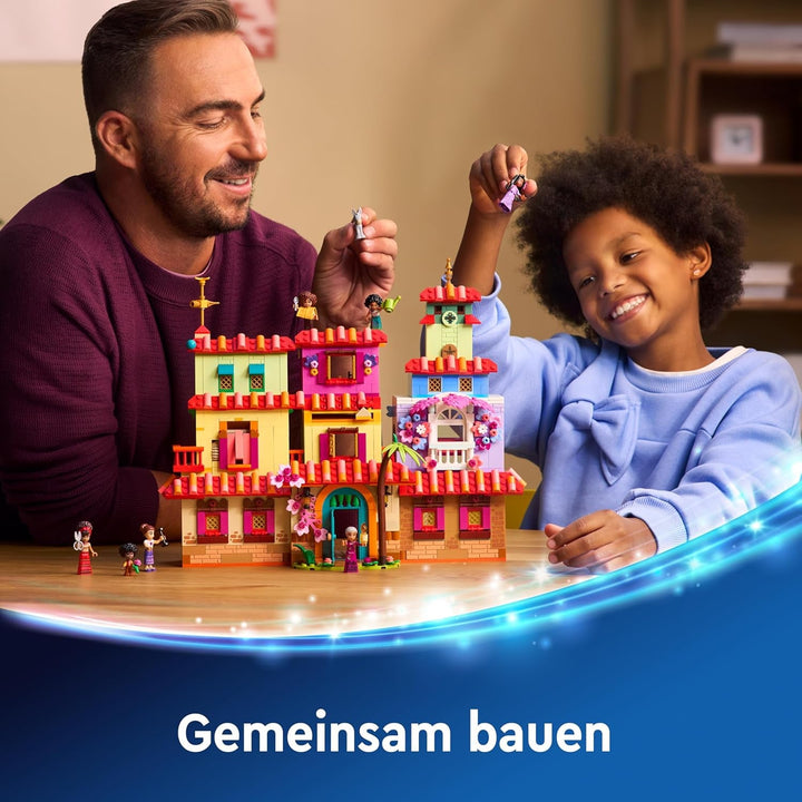 LEGO Ç€ Disney Encanto Casa magică a Madrigalilor, Casa de păpuși pentru copii cu figura de joc Mirabel, jucărie de construcție pentru fete și băieți de la 7 ani 43245