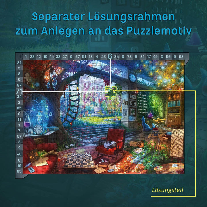 KOSMOS 683979 EXIT® - Puzzle: Studioul ascuns, puzzle de 500 de piese, pentru adulți și copii de la 10 ani, Escape Room Puzzle pentru începători cu puzzle-uri