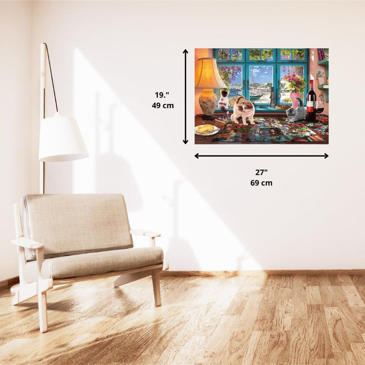 Schmidt Spiele 58344 La masa de puzzle, puzzle de 1000 de piese