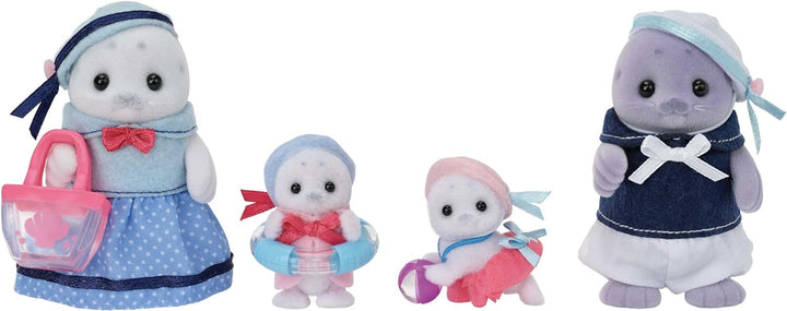 Sylvanian Families - 5759 Familia Seal, figură de animal, jucărie detaliată pentru copii cu vârsta de peste 3 ani
