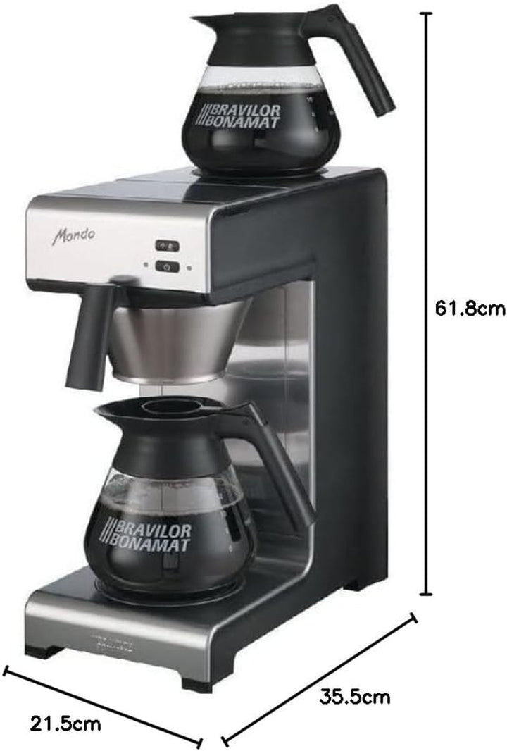 Bravilor Bonamat J510 Mondo filtru de cafea, 1,5 litri, negru