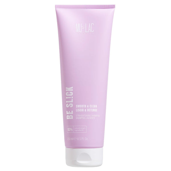 | BE SL!CK Șampon pentru netezire și înmuiere cu efect anti-frizz, cu semințe de in, 250 ml