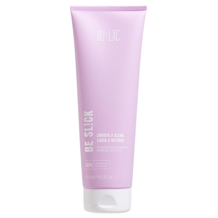| BE SL!CK Șampon pentru netezire și înmuiere cu efect anti-frizz, cu semințe de in, 250 ml
