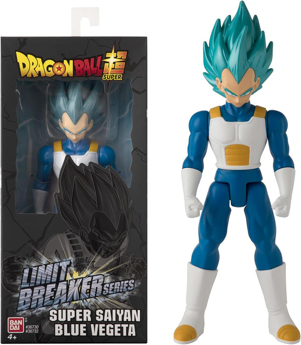 BANDAI - Dragon Ball Super - Giant Limit Breaker Figure 30 Cm - Super Saiyan Vegeta Blue - Licența oficială Dragon Ball - Figură Vegeta mare articulată - Jucărie pentru copii 4+ ani - 36732
