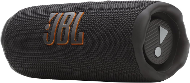 JBL Flip 7, Difuzor Bluetooth portabil fără fir, baterie cu autonomie de 16 ore, rezistent la apă IP68, praf și șocuri, sunet Pro cu AI Boost, conexiune multi-speaker Auracast, negru