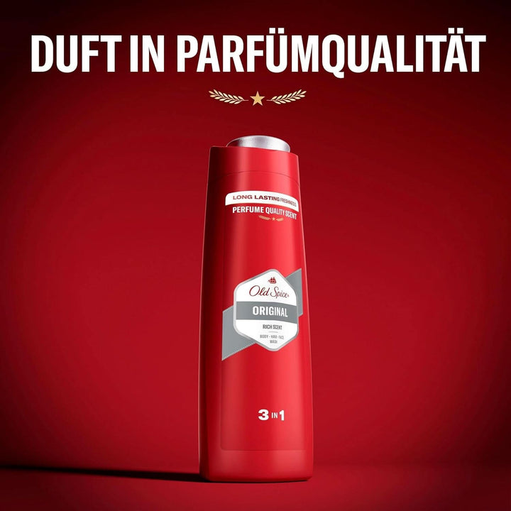 Old Spice Original 3-In-1 Gel de duș și șampon pentru bărbați, 250 ml