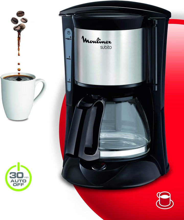 Moulinex FG150825 Subito Cafetière Filtre Ã‰lectrique, negru/oțel inoxidabil