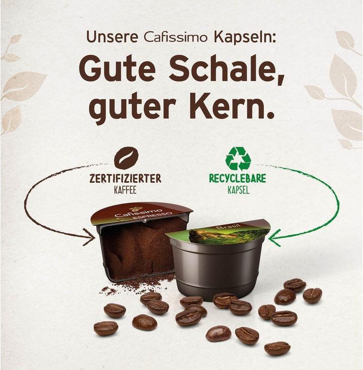 Tchibo Cafissimo "Easy" Aparat de cafea Aparat cu capsule pentru Caffè Crema, Espresso și cafea, alb