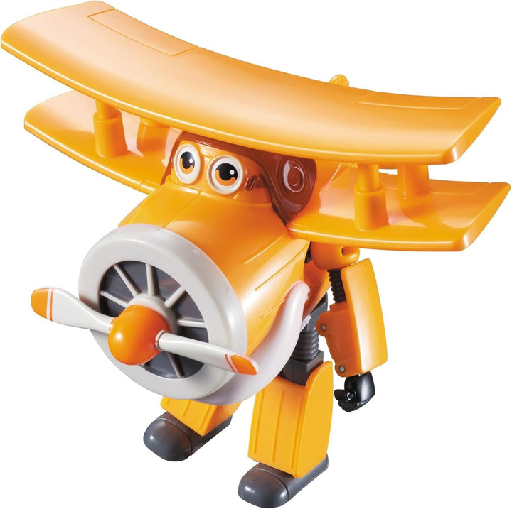 Auldey EU740283 Super Wings Transformer Figura JETT Supercharge 12 Cm, Colorat
