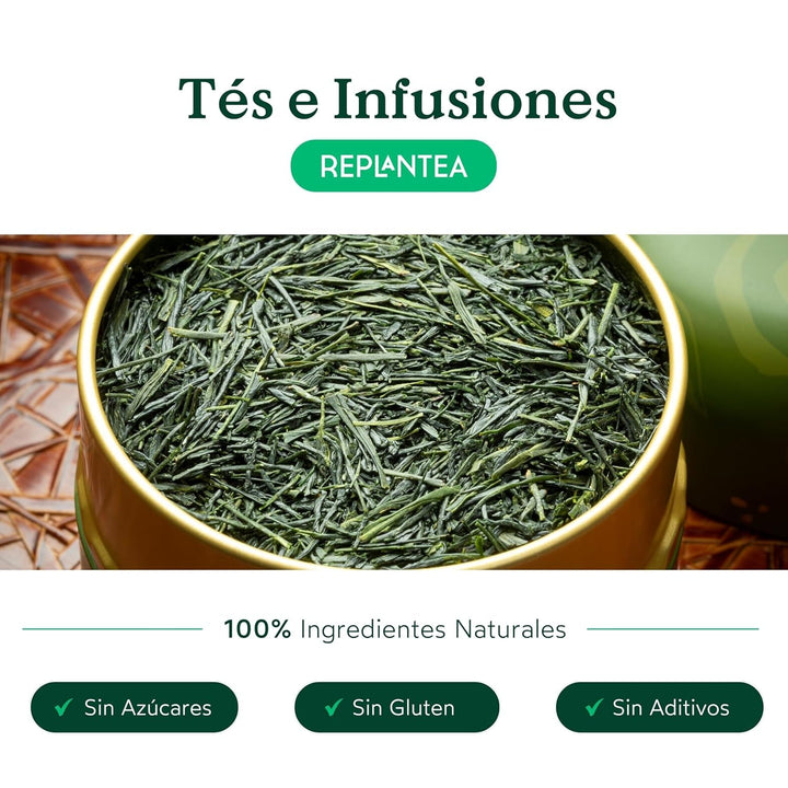 Ceai verde japonez Gyokuro organic (100 g) | Ceai premium la vrac | Gust umami rafinat și dulceață delicată | REPLANTEA