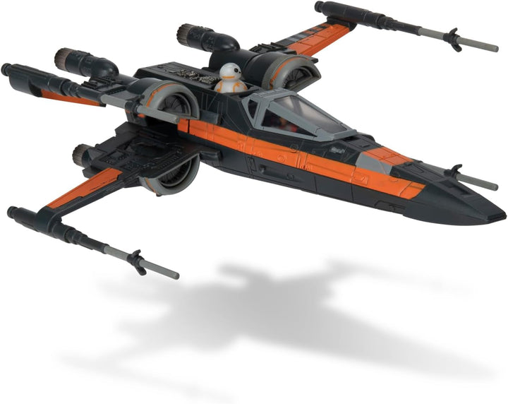 Bizak Star Wars Micro Galaxy Squadron Poe Dameron T-70 X-Wing 12 Cm Vehicul cu două figuri Poe Dameron și BB8 (62610040)