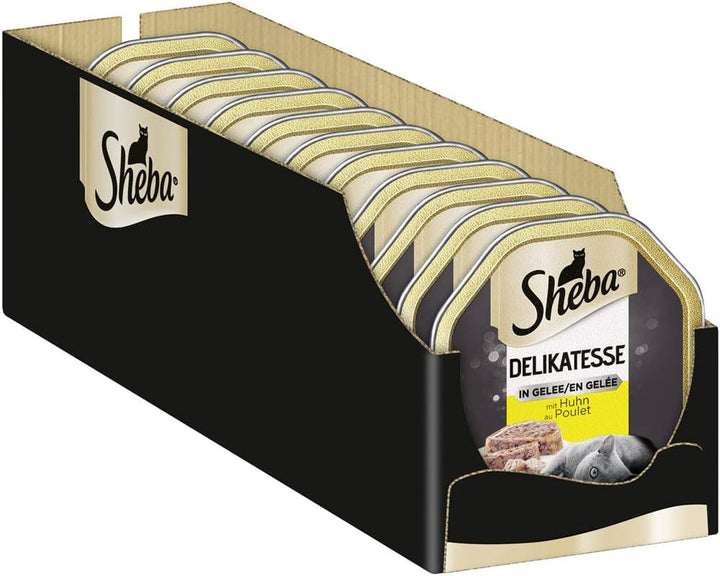 Sheba Bowl Hrană umedă pentru pisici Delicacy în jeleu cu pui 2 X 11 X 85G