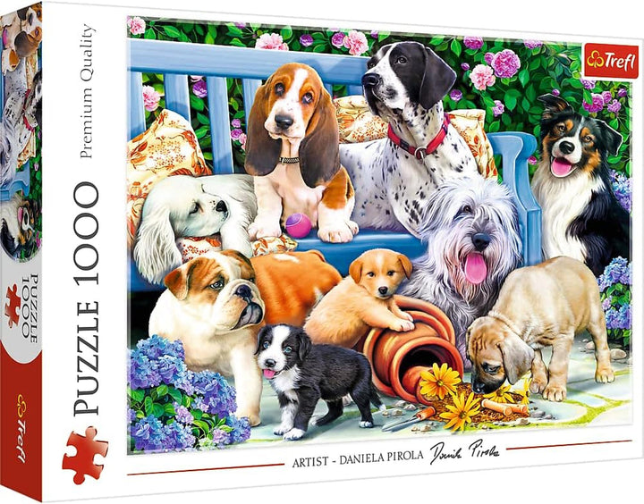 Puzzle Jigsaw - "1000" - Portrete de câini amuzante