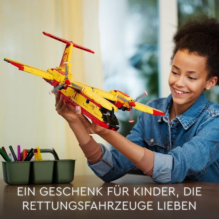 LEGO 42152 Technic Firefighting Plane Fireplane Jucărie ca idee de cadou pentru copii de la 10 ani, jucărie de construcție și decorare pentru grădiniță