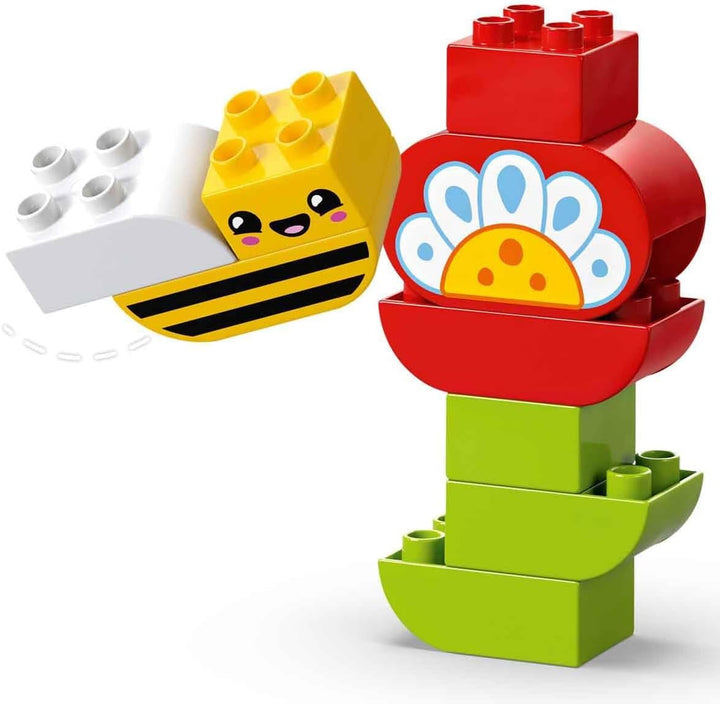 LEGO DUPLO Town Creative Flower Garden, Jucărie stivuibilă, Permite copiilor mici de la 2 ani să se joace imaginativ, Set de construcție pentru a promova dexteritatea, Jucărie educativă pentru copiii preșcolari 10444
