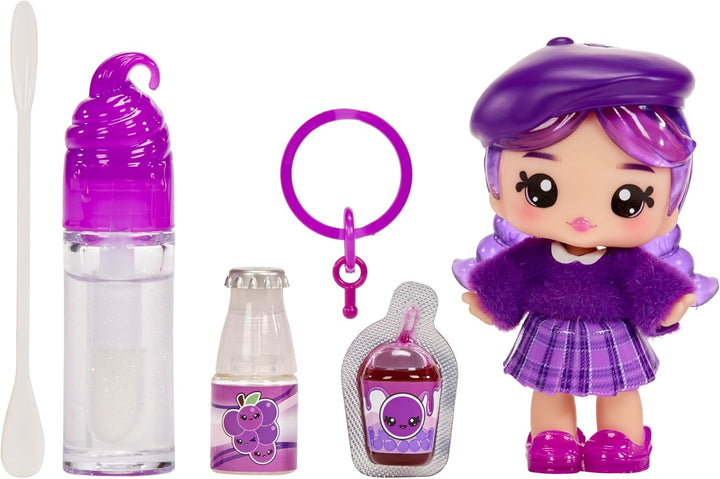 Papusa cu luciu de buze Yummiland - Mystery Chase - Include set de luciu de buze DIY, potrivit pentru copii cu vârsta de 4 ani și peste