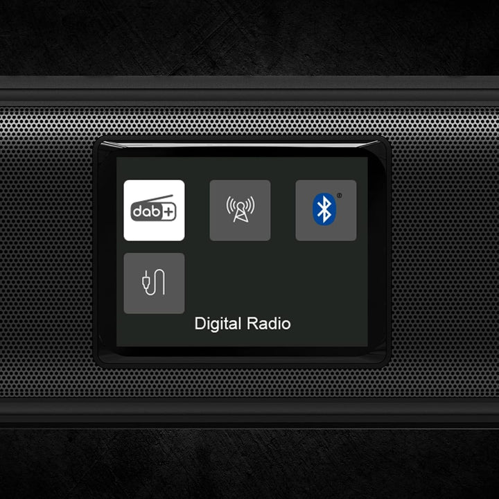Karcher DAB Go Difuzor Bluetooth portabil și radio digital DAB+ / FM cu afișaj color de 2, 4" / ceas cu alarmă / sunet stereo de 5 wați / USB-C / baterie reîncărcabilă, negru