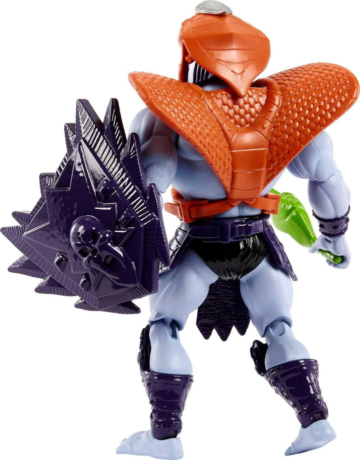 MASTERS of the UNIVERSE Snake Armor Skeletor - 16 articulații mobile, ambalaj retro, mini carte de benzi desenate, pentru copii 6+ și colecționari adulți, HKM68