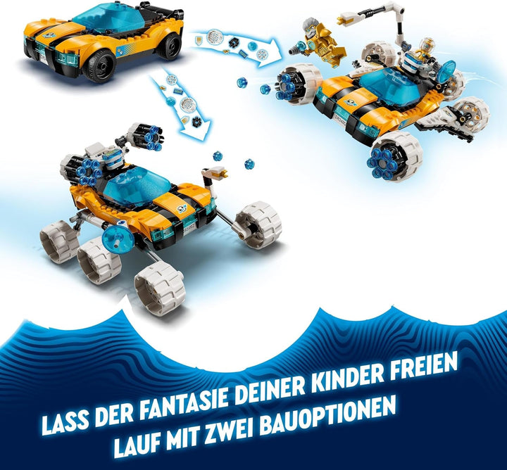 LEGO Dreamzzz 2-In-1 Mr Oz's Space Buggy, set cu mașină de jucărie sau navetă spațială, include minifigurinele Mr Oz, Albert și Jayden, cadou spațial pentru copii de peste 8 ani 71475