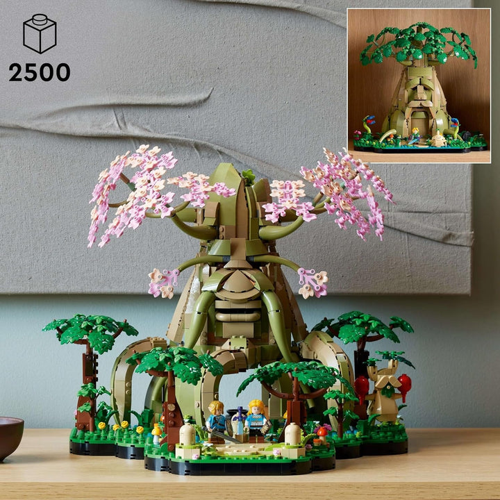 LEGO The Legend of Zelda Deku Tree 2-In-1 - piesă de colecție cu prințesa Zelda și 3 minifigurine Link - set de construcție pentru adulți și idee de cadou pentru fanii jocurilor video - 77092