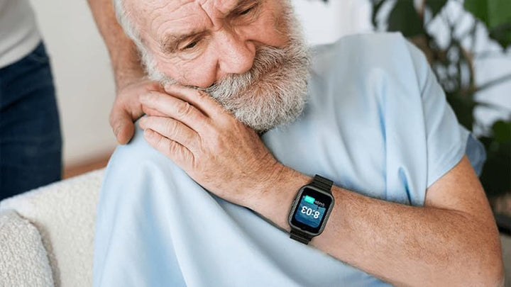 smartwatch myPhone CareWatch LTE, urmărire GPS pentru persoanele în vârstă, tehnologie Volte și apel video, notificare de cădere, buton SOS