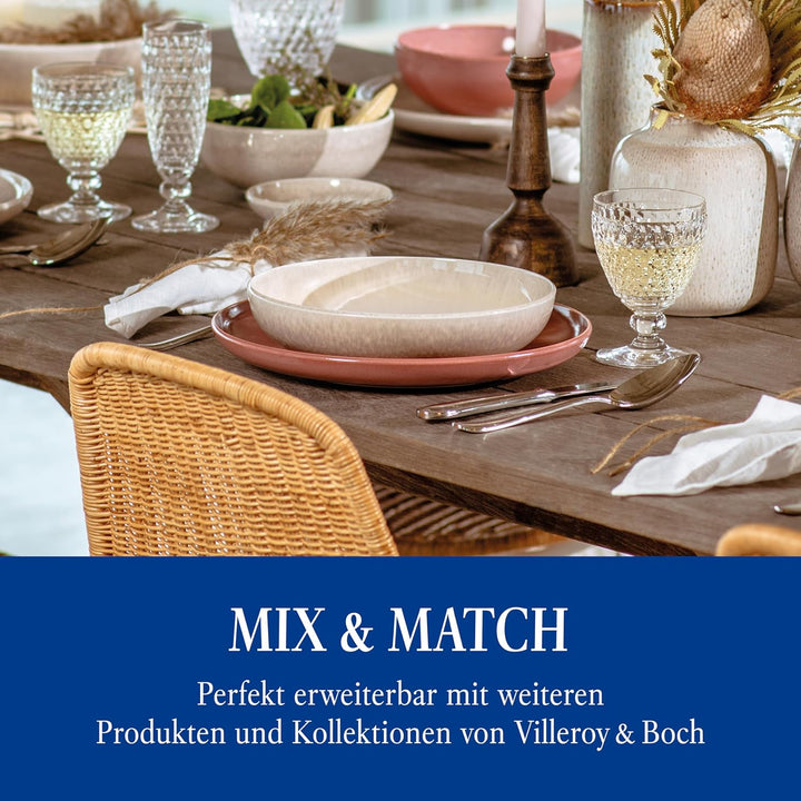 Villeroy & Boch – Mademoiselle Tafelbesteck, Besteckset 68 Teilig, Spülmaschinenfest, Rostfrei, Besteck 12 Personen, Besteckset 12 Personen, Essbesteck Set, Messer, Gabel, Löffel, Edelstahl