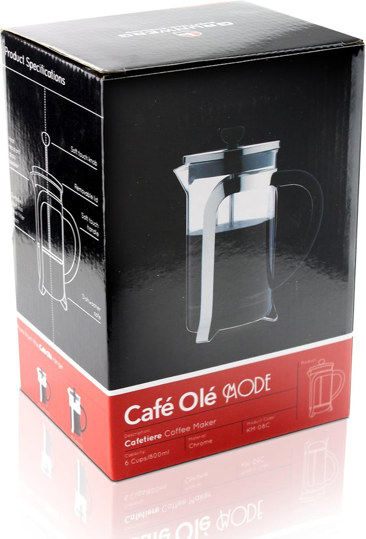 Cafetieră din sticlă Café Olé MODE - 1000 ML, 8 cești demitasse