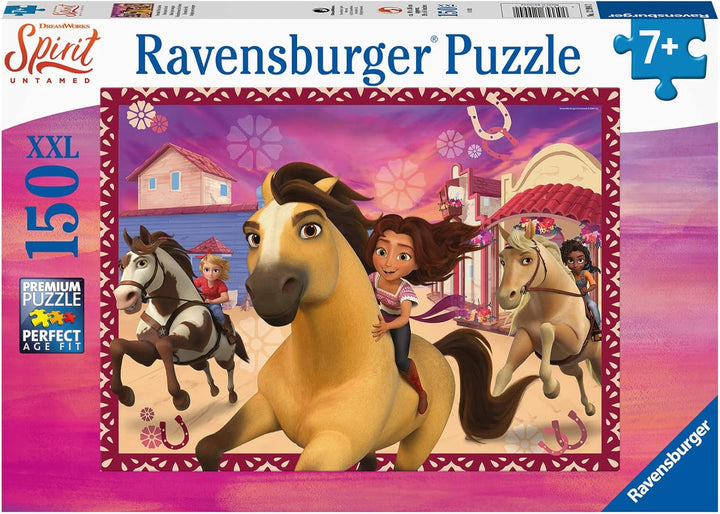 Ravensburger Puzzle pentru copii - 12994 Friends For Life - Dreamworks Spirit Puzzle pentru copii de la 7 ani, cu 150 de piese în format Xxl