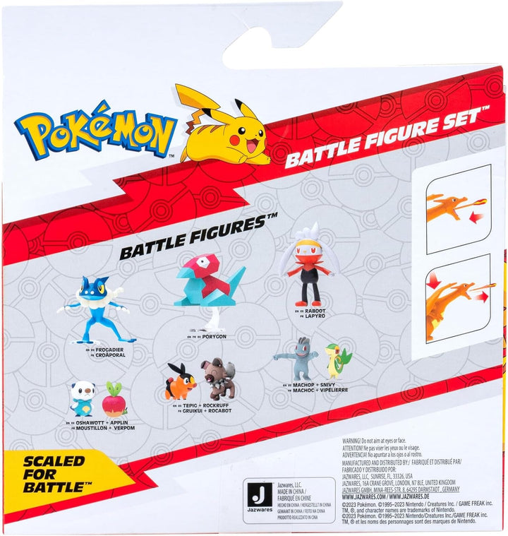 Pokémon PKW3459 - Battle Figure Pack - Glurak & Pikachu, Glurak mobil cu Pikachu