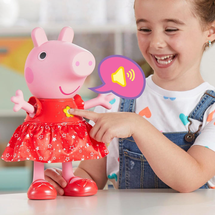 Păpușa Peppa Pig Peppa'S Mud Puddle Party - versiune germană, roz sau roz