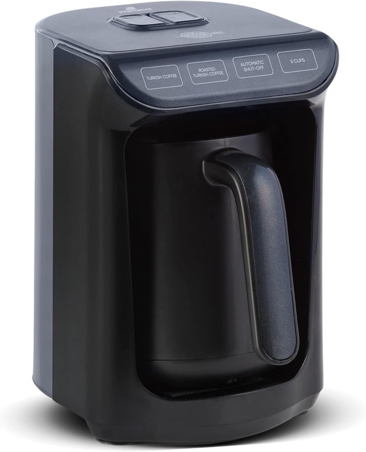 KARACA HatÄ±r Roast filtru de cafea turcească Cream Capacitate de 5 cești Multă spumă, 535W, Sistem de alarmă vocală,; Sistem de avertizare luminoasă, Lingură de măsurare, Curățare ușoară