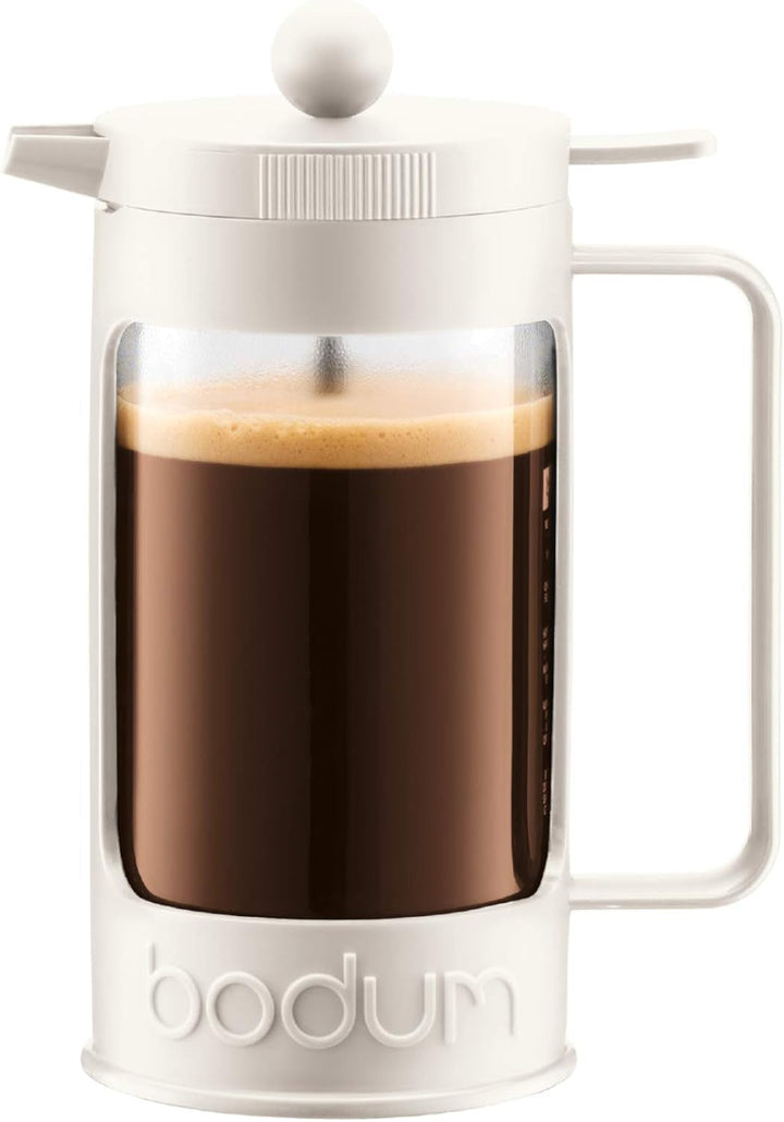 Bodum BEAN filtru de cafea pentru 8 cești (sistem de filtrare prin presare, izolat, protecție împotriva scurgerilor, 1,0 litri) Negru