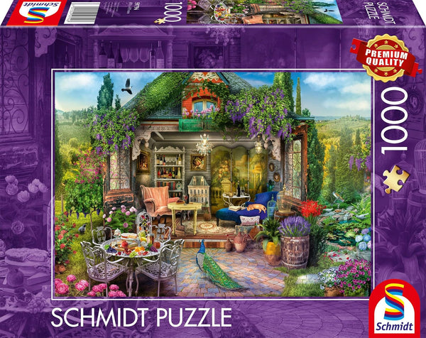 Schmidt Spiele 59794 Casă de grădină în podgorii, puzzle jigsaw 1000 piese