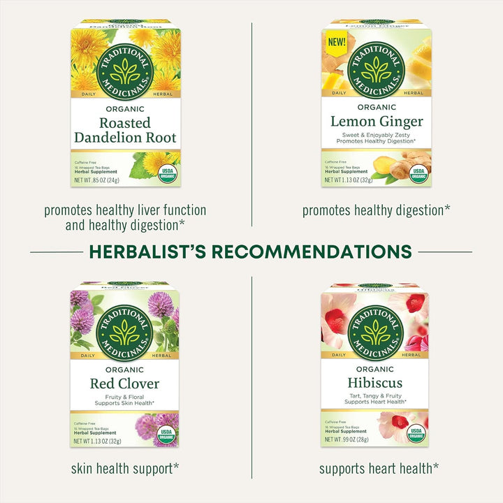 Tea, Organic Everyday Detox Lemon, Supports Healthy Skin & Liver Function, Detox, 16 Tea Bags Tea USA Naty Shop