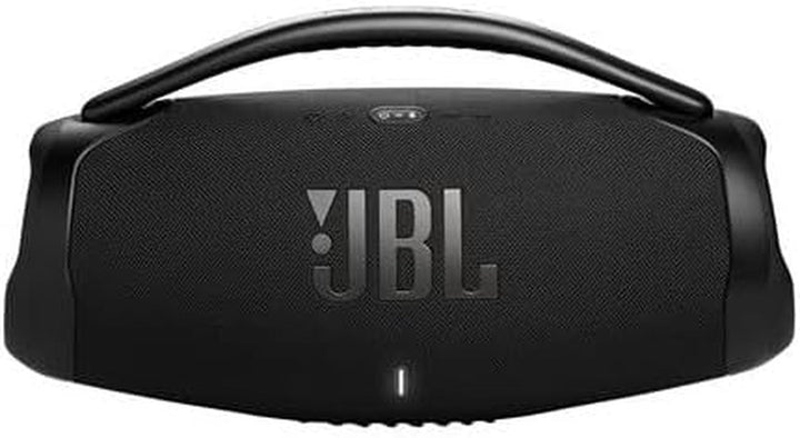 JBL Boombox 3 Wifi - Difuzor wireless cu Bluetooth și Wifi - Compatibil cu aplicația JBL One - Timp de redare de 24 de ore - Rezistent la apă și praf - Powerbank integrat - Negru