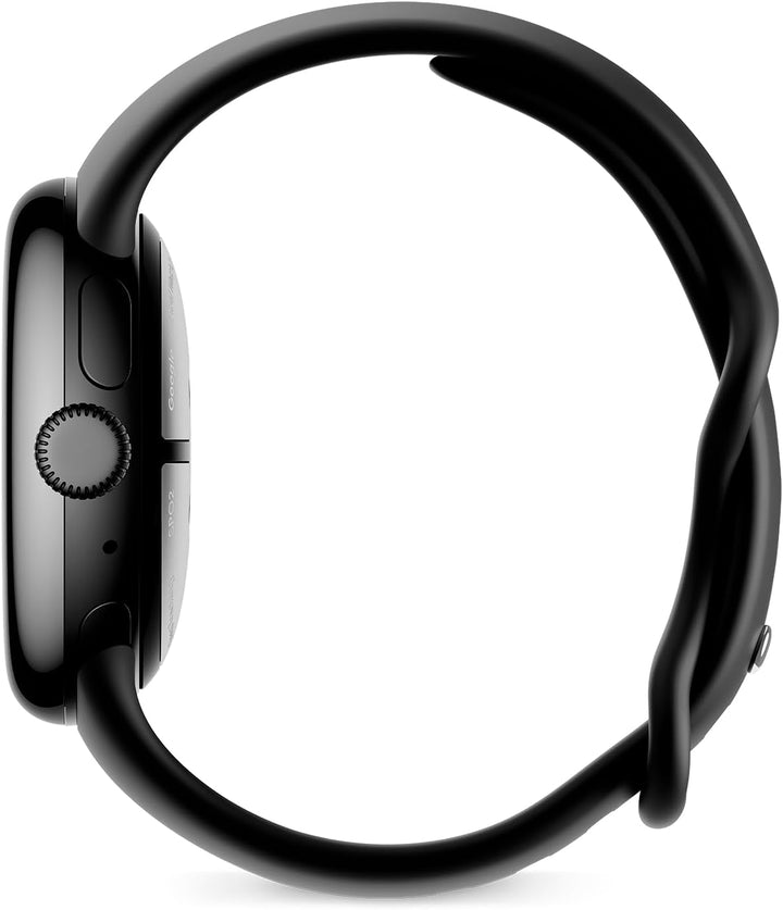 Google Pixel Watch 2 - cele mai bune de la Google și Fitbit - măsurarea ritmului cardiac, gestionarea stresului, funcții de securitate - Android - carcasă din aluminiu negru mat - curea sport din obsidian - LTE