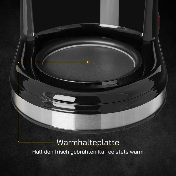 Aparat de cafea cu filtru COFFEE 2010 S | 12 cești de cafea | Dimensiune filtru 1X4 | Aparat de cafea Aparat cu filtru 870 wați | Deconectare automată