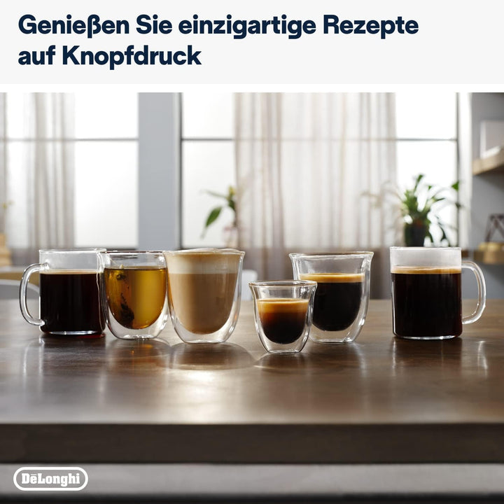 De'Longhi Magnifica Evo ECAM 292.33.SB Aparat de cafea complet automat cu spumă de lapte, 5 butoane de selecție directă pentru espresso, cafea și cafele speciale, panou de control intuitiv, funcție pentru 2 cești, argintiu/negru