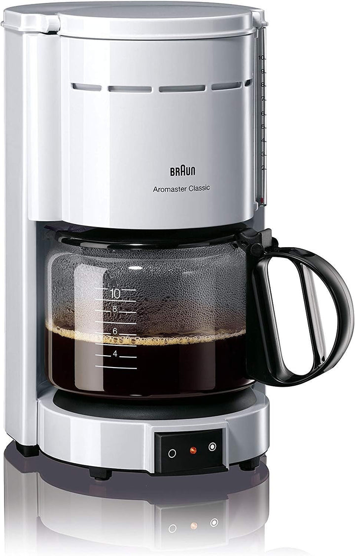 Espressor Braun KF 47 BK - Espressor cu filtru și cană de sticlă pentru cafea clasică la filtru, cafea aromatică datorită sistemului Optibrew, sistem anti-picurare, oprire automată, negru