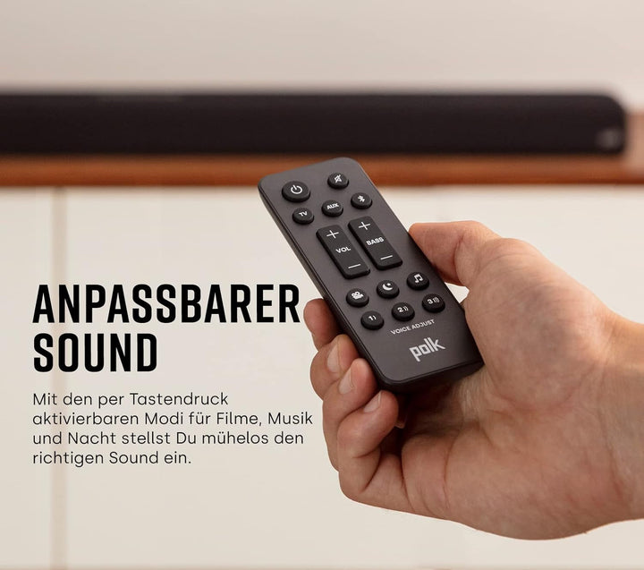 Polk Audio Signa S4 True Dolby Atmos TV Soundbar Mit Wireless Subwoofer, 3.1.2 Soundbar Für TV Geräte, HDMI Earc, Bluetooth, AUX, Optischer Eingang, Schwarz